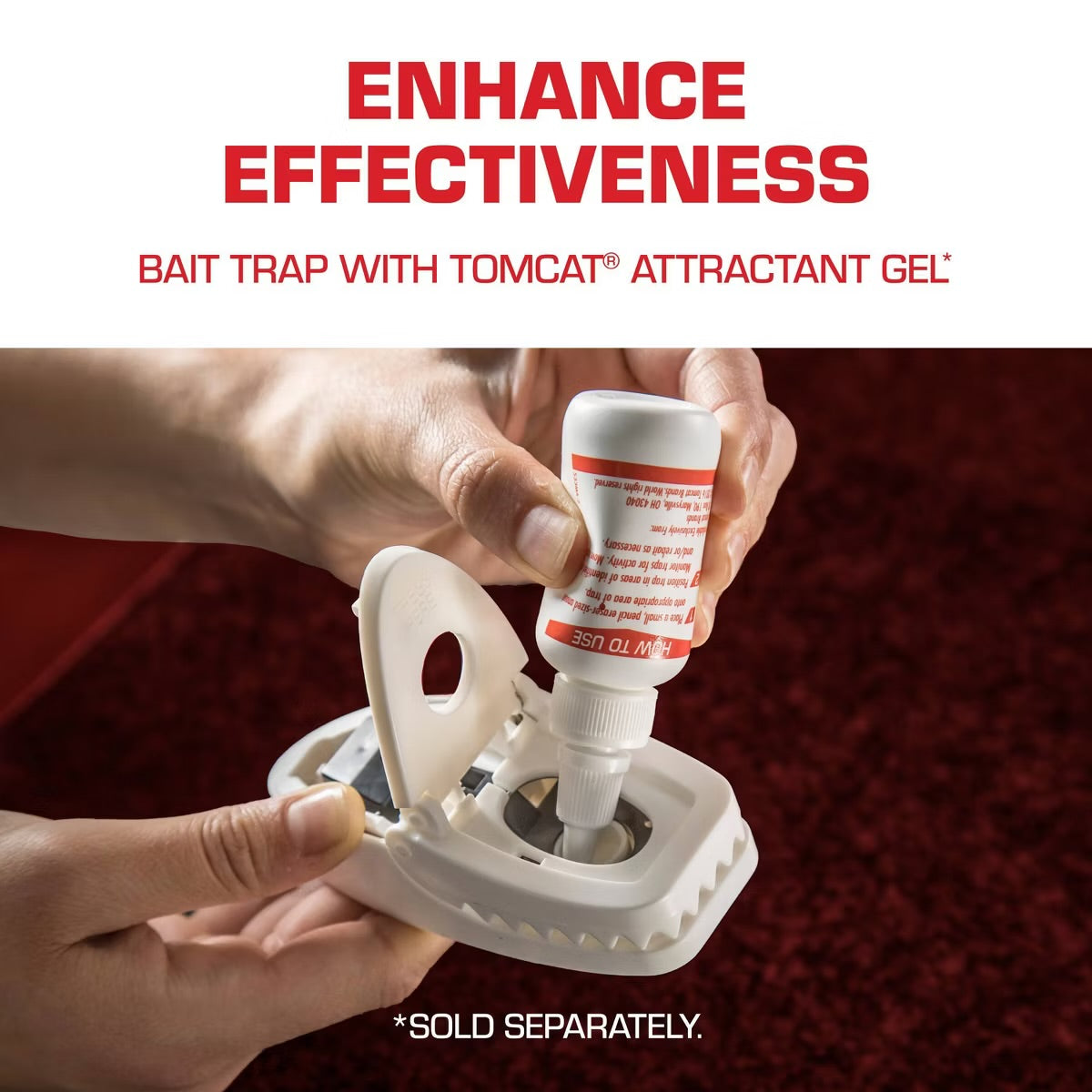Tomcat 2pk Press 'N Set Mouse Trap: Easy-to-Use, No Assembly Required, Indoor & Outdoor Rodent Control