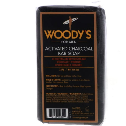 Woody's Black Charcoal Soap, 8 oz