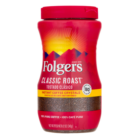 Folgers Classic Roast Instant Coffee Crystals