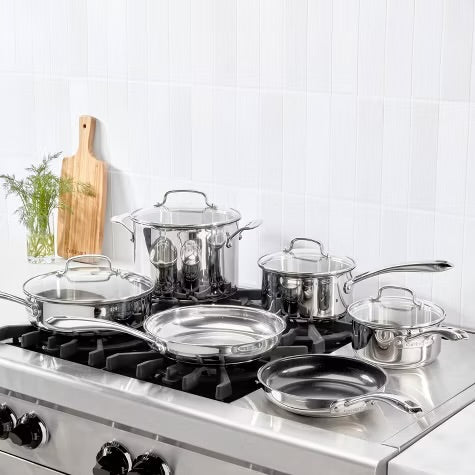 Cuisinart 10pc Classic Stainless Steel Cookware Set