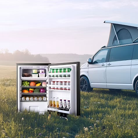 110L RV Portable Refrigerator and Freezer,Dual Modes Fast Cooling Compressor Fridge with Anti-Shock & Shake,Mini Car Fridge for Camping,Trips,Travel