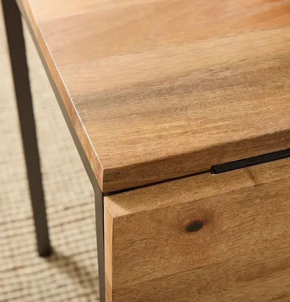West Elm Box Frame Drop Leaf Extendable Dining Table