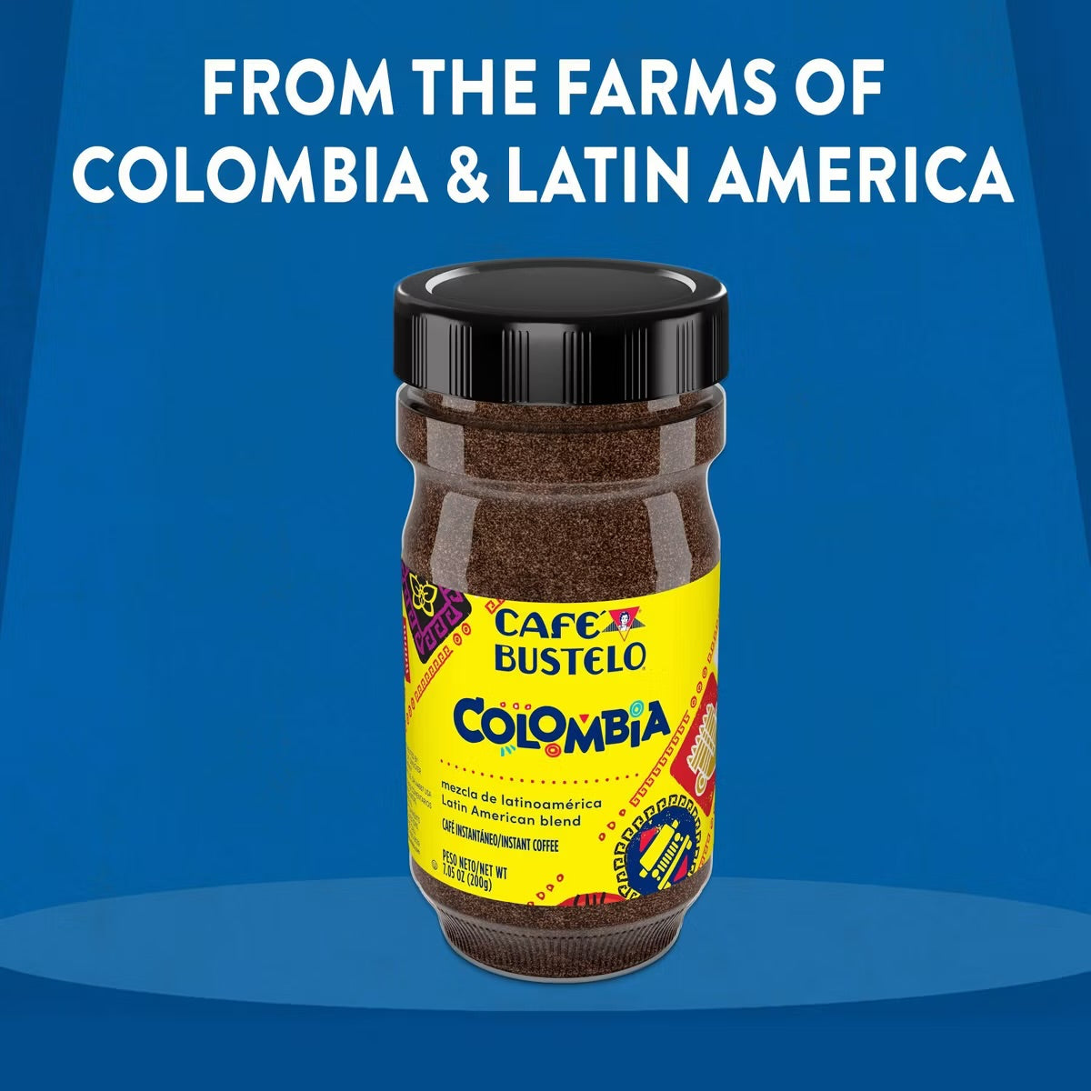 Café Bustelo Colombia Latin American Blend Instant Coffee - 7.05oz