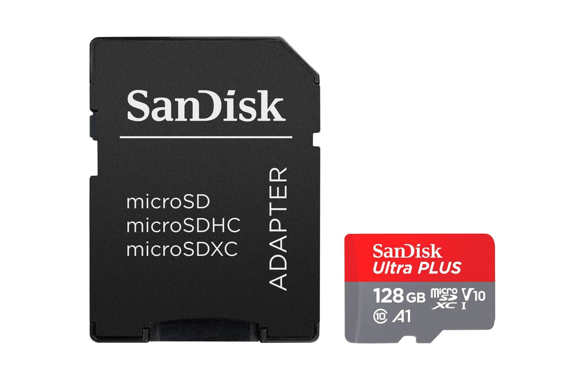 Sandisk -Ultra Plus 128GB microSDXC UHS -I Memory Card