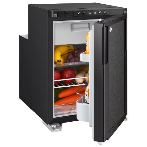 45L RV Refrigerator, 12 Volt Dual Zone Fridge and Freezer, WIFI APP Control Portable Fridge with Door Lock,3 levels (H/M/L) of battery protection