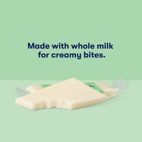 Tillamook Whole Milk Mozzarella Cheese Snack Portion - 7.5oz/10ct