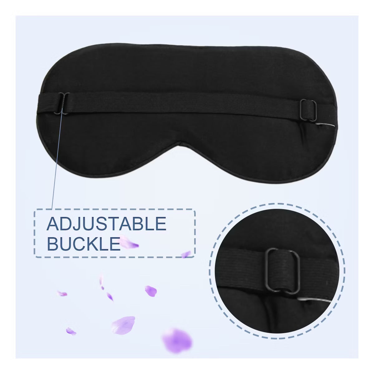 Unique Bargains Soft Silk Travel Eyes Pad Sleeping Eye Shade Cover Blindfold Eye Masks 1Pc