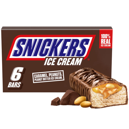 Snickers Ice Cream Bars - 6 ct