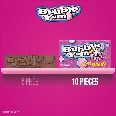 Bubble Yum Original Bubble Gum - 2.82oz/10ct