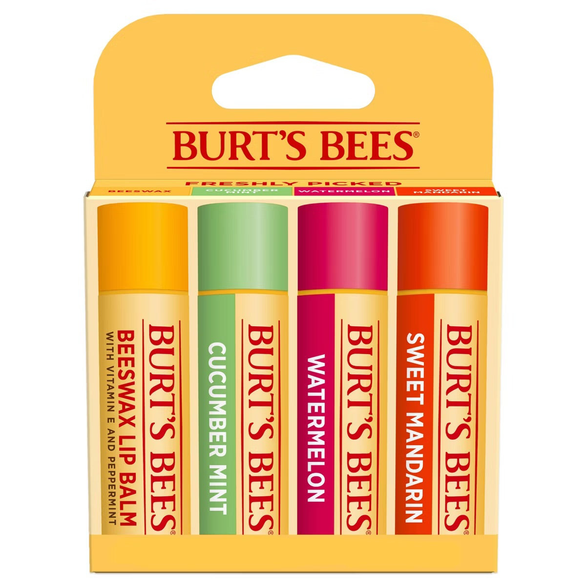 Burt's Bees Freshly Picked Lip Balm - 4pk