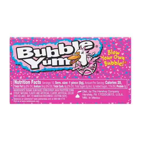 Bubble Yum Original Bubble Gum - 2.82oz/10ct