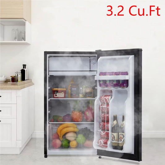 3.2 Cu.Ft Mini Fridge With Freezer
