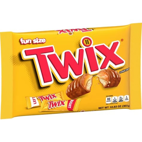 Twix Fun Size Caramel Chocolate Cookie Bar Candy - 10.83oz