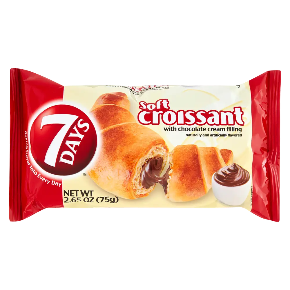 7 Days Soft Croissant with Chocolate Cream Filling 2.65oz
