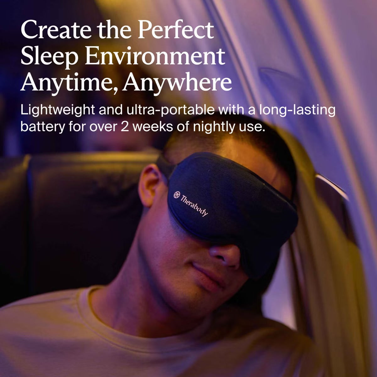 Therabody SleepMask Blackout Eye Mask with Vibration Therapy