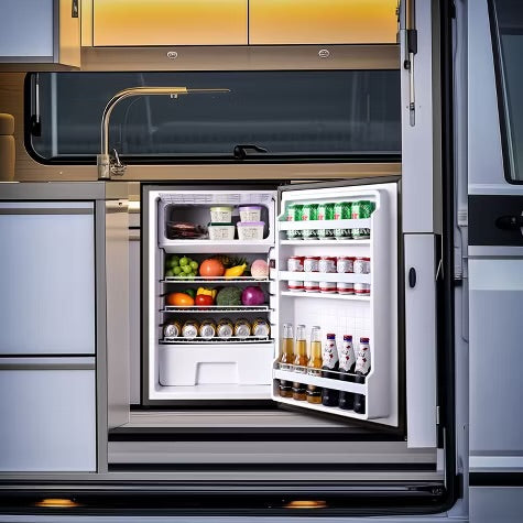 110L RV Portable Refrigerator and Freezer,Dual Modes Fast Cooling Compressor Fridge with Anti-Shock & Shake,Mini Car Fridge for Camping,Trips,Travel