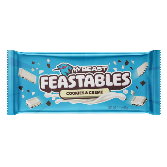 Feastables MrBeast Cookies and Cream Chocolate Bar - 60g