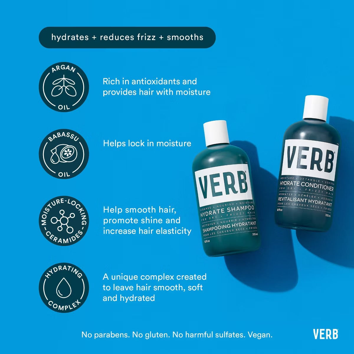VERB Hydrating Shampoo Reformulation - 12oz - Ulta Beauty