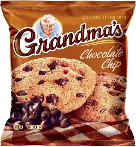 Grandma's® Homestyle Chocolate Chip Cookies; 2.5 oz. Bags, 60 Bags/Box