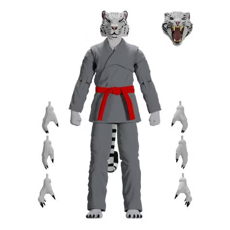 Zoo Jitsu Fighters Taj the White Tiger Action Figure