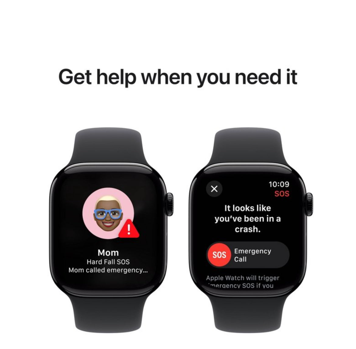 Apple Watch Series 10 GPS 42mm jet Black Aluminum Case with Black Sport Band - S/M