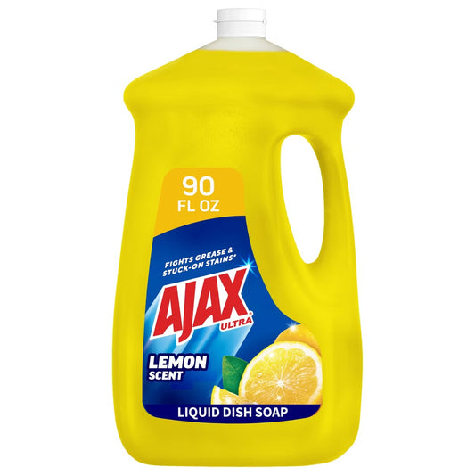 Ajax Lemon Ultra Super Degreaser Dishwashing Liquid Dish Soap