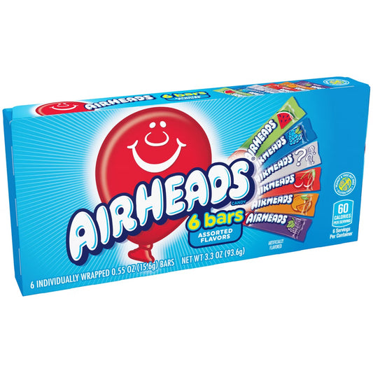 Airheads Theater Box Chewy Candy - 3.3oz/6ct