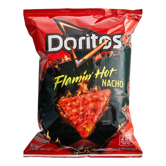 Doritos Flamin' Hot Nacho Cheese Flavored Tortilla Chips 1.75 oz.