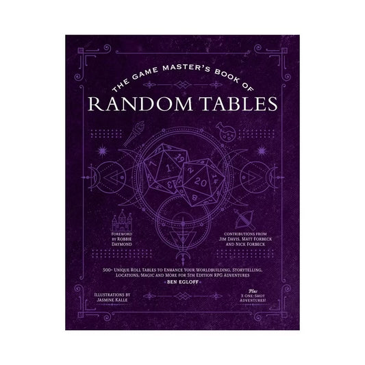 The Game Master's Book of Astonishing Random Tables - by Ben Egloff (Hardcover