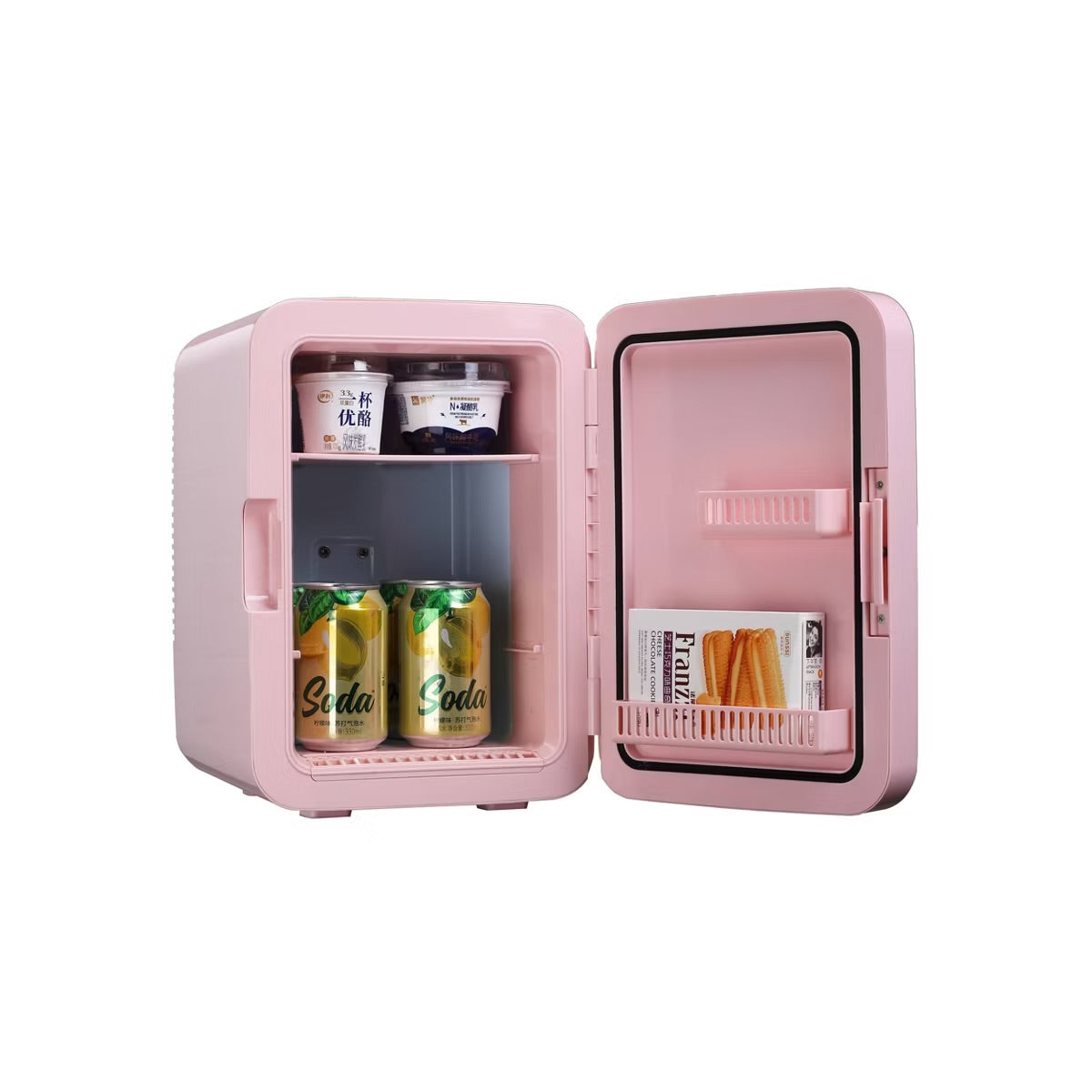 9 Can Mini Beauty Lighted Mirror Fridge