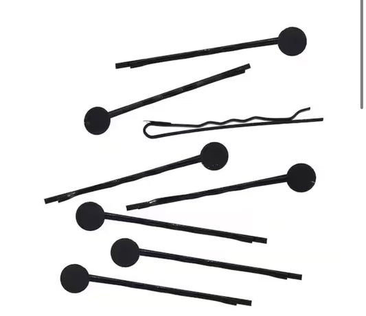 Bobby Pins with 8mm Circle Blanks, 25ct. by Bead Landing™