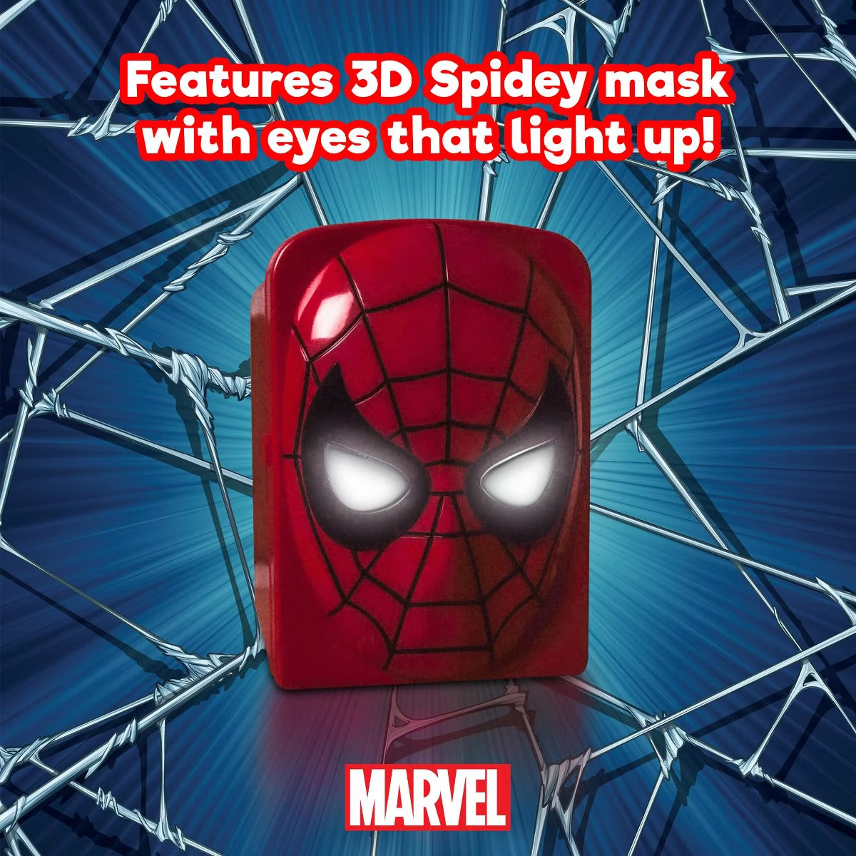 Ukonic Marvel Spider-Man 4-Liter Mini Fridge Thermoelectric Cooler | Holds 6 Cans