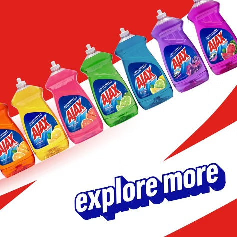 Ajax Lemon Ultra Super Degreaser Dishwashing Liquid Dish Soap
