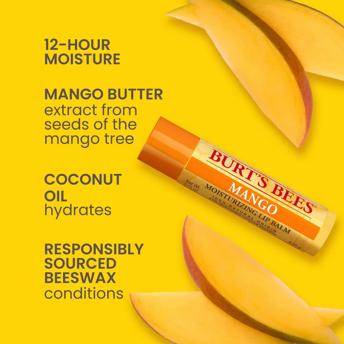 Burt's Bees Superfruit Lip Balm - 4ct
