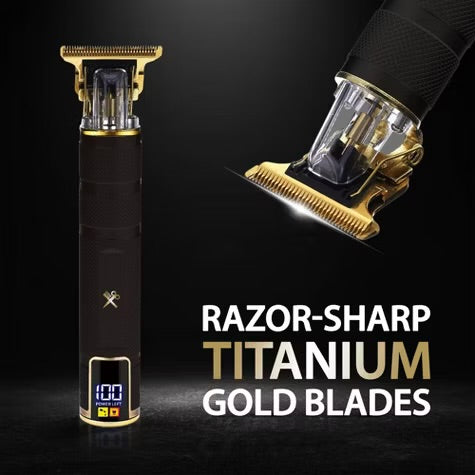 The Cutting Edge LCD Display Rechargeable Zero Gap T-Blade Trimmer - Trial Size - 5ct