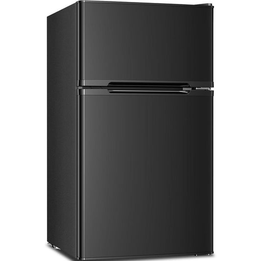 R.W.FLAME 3.2 Cu.Ft. Compact Mini Fridge with Freezer, 2-Door Design, Adjustable Shelves for Dorm, Apartment, Office, and Basement