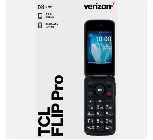 ALCATEL TCL FLIP Pro 4056 8GB Verizon GSM 🔓 Unlocked 4G LTE (Slate Gray)