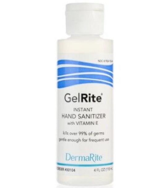 GelRite Ethyl Alcohol Hand Sanitizer w/ Vitamin E, 4 oz Squeeze Bottle