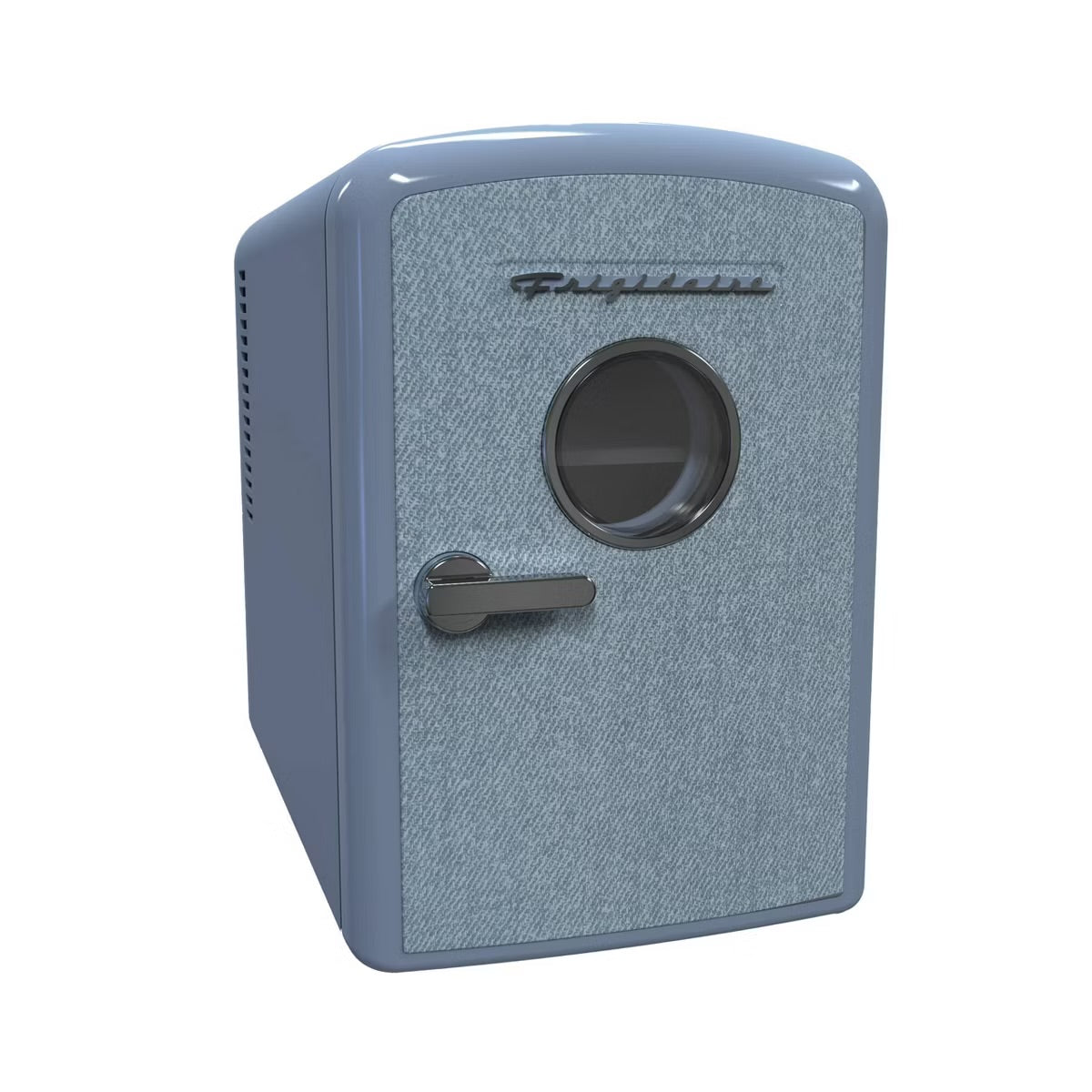Frigidaire 9 Can Denim Retro Beverage Portable Mini Refrigerator