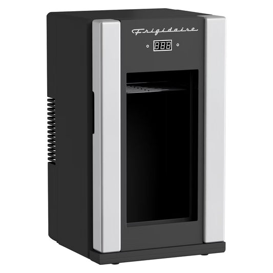 Frigidaire® 12.68-Qt./18-Cans/4-Wine-Bottles 40-Watt Retro Beverage Fridge with Temperature Control in Silver