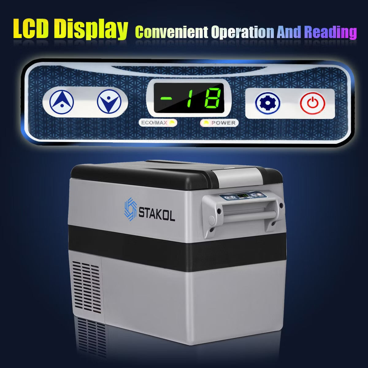 44 Quarts Portable Electric Car Cooler Refrigerator/Freezer Compressor for RVs Camping