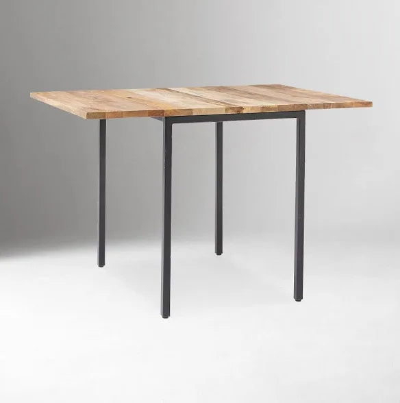West Elm Box Frame Drop Leaf Extendable Dining Table