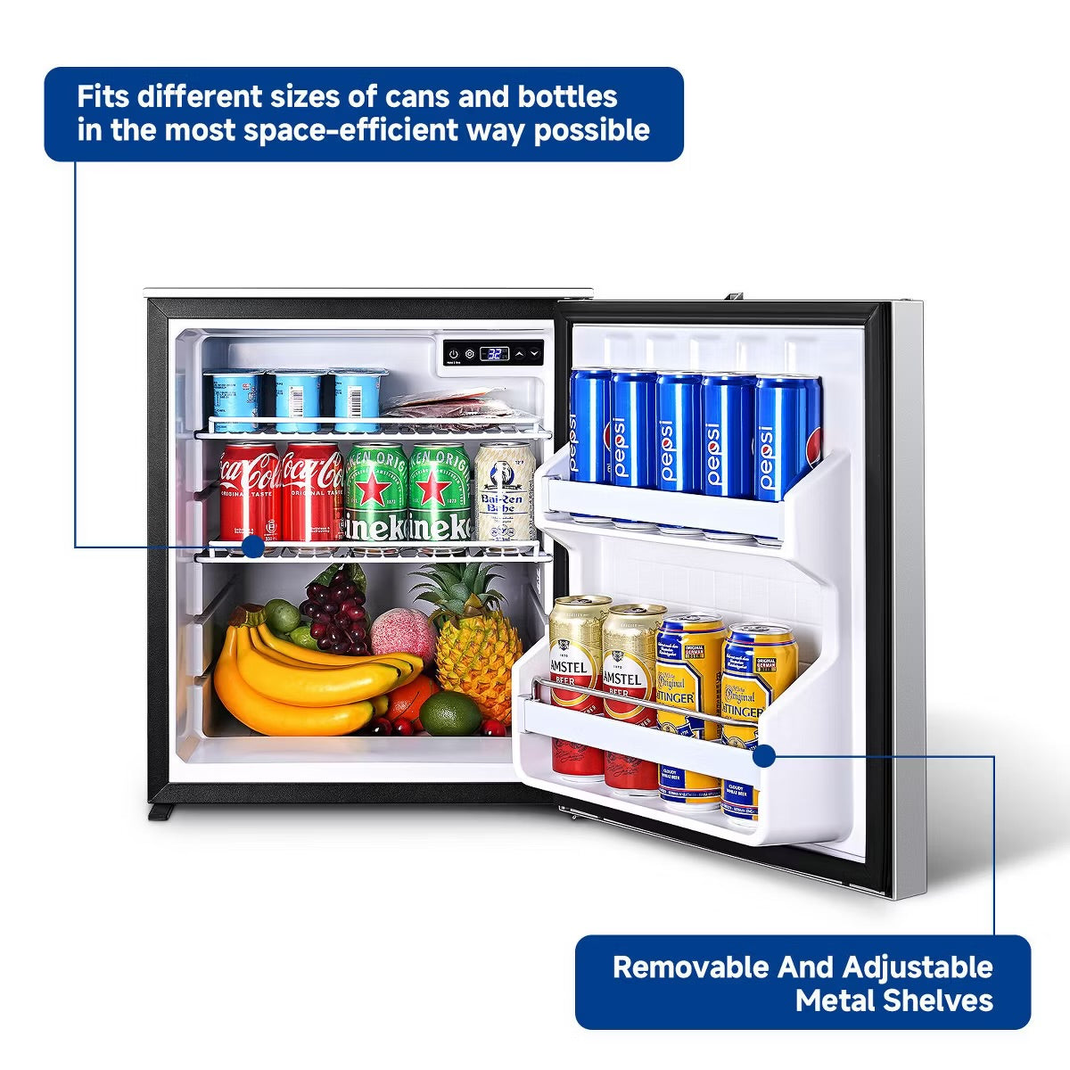 110L RV Portable Refrigerator and Freezer,Dual Modes Fast Cooling Compressor Fridge with Anti-Shock & Shake,Mini Car Fridge for Camping,Trips,Travel