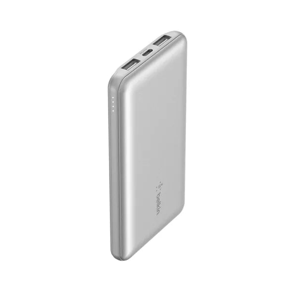 Belkin 10000mAh Power Bank 15W USB-A + USB-C - Silver