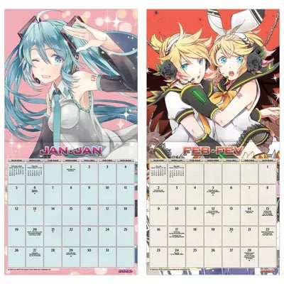 Trends International 2025 Hatsune Miku Bilingual French Wall Calendar