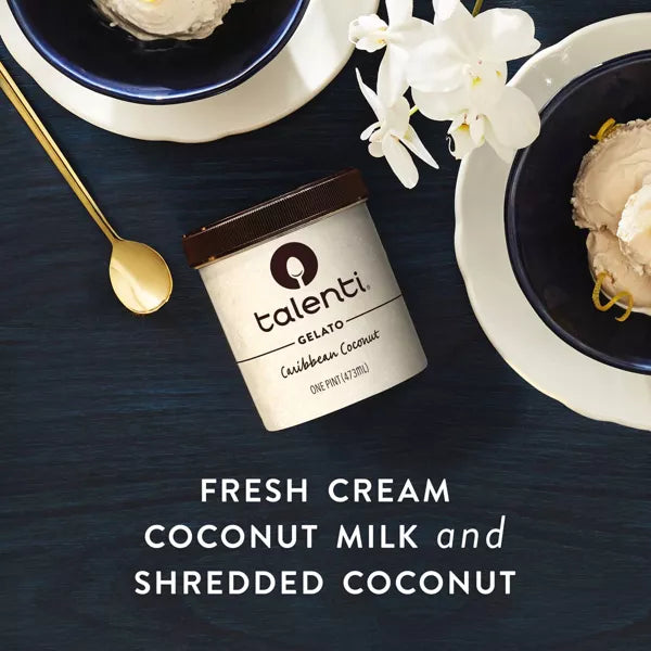 Talenti Caribbean Coconut Gelato - 16oz
