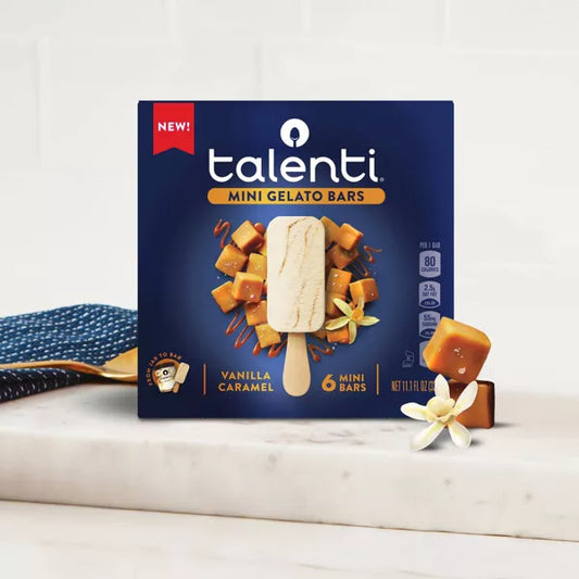 Talenti Vanilla Caramel Frozen Mini Gelato Bars - 6pk/11.1 fl oz