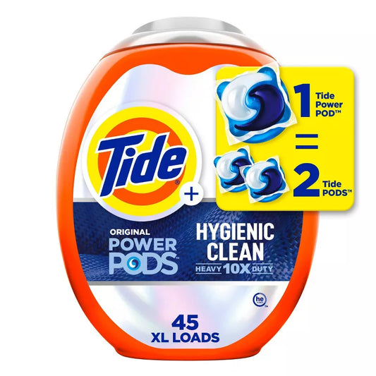 Tide Original Hygienic Clean HE Compatible Heavy Duty Power Pods Laundry Detergent Soap Pacs