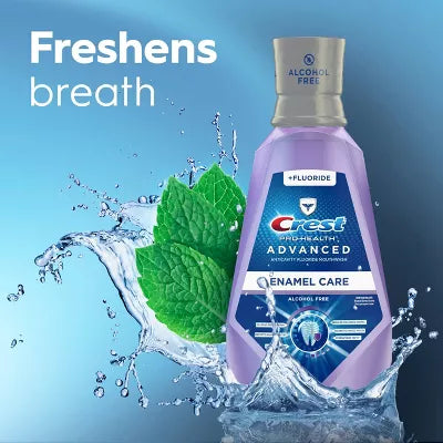 Crest Pro-Health Advanced Mouthwash, Alcohol Free, Enamel Care - 1 L