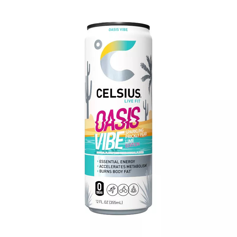 Celsius Sparkling Oasis Vibe Energy Drink - 12 fl oz Can